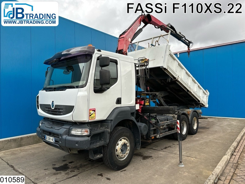 Renault Kerax 430 Dxi 6x4, EURO 5, Leaf spring suspension, Fassi - Truk jungkit, Truk derek: gambar 1 Renault Kerax 430 Dxi 6x4, EURO 5, Leaf spring suspension, Fassi - Truk jungkit, Truk derek: gambar 1