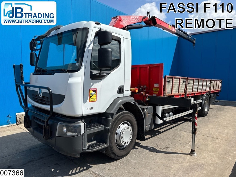 Renault Premium 310 Dxi EURO 5, Retarder, Fassi, Remote - Truk flatbed, Truk derek: gambar 1 Renault Premium 310 Dxi EURO 5, Retarder, Fassi, Remote - Truk flatbed, Truk derek: gambar 1