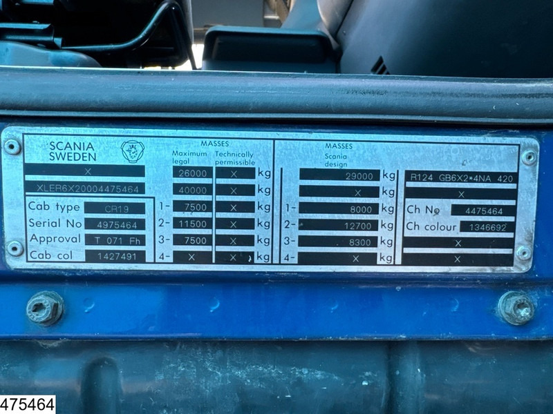 Scania 124 420 6x2, Hydrauliek - Truk sasis: gambar 4 Scania 124 420 6x2, Hydrauliek - Truk sasis: gambar 4