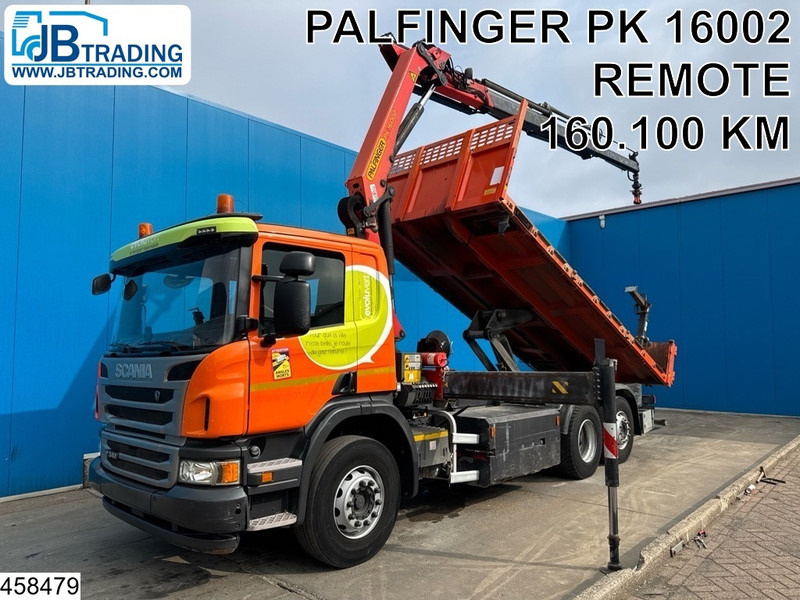 Scania P 340 6x2, CNG, Retarder, Palfinger, Remote - Truk jungkit, Truk derek: gambar 1 Scania P 340 6x2, CNG, Retarder, Palfinger, Remote - Truk jungkit, Truk derek: gambar 1