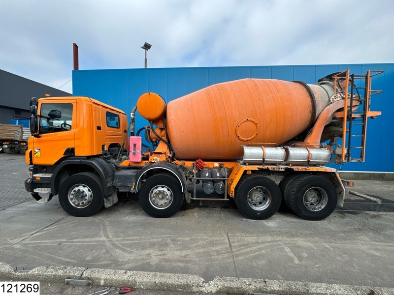Truk pengaduk beton Scania P 380 8X4, Manual, Steel suspension, Stetter 8M3: gambar 15