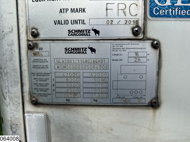 Schmitz Cargobull Koel vries Carrier Vector 1850 - Semi-trailer berpendingin: gambar 3 Schmitz Cargobull Koel vries Carrier Vector 1850 - Semi-trailer berpendingin: gambar 3