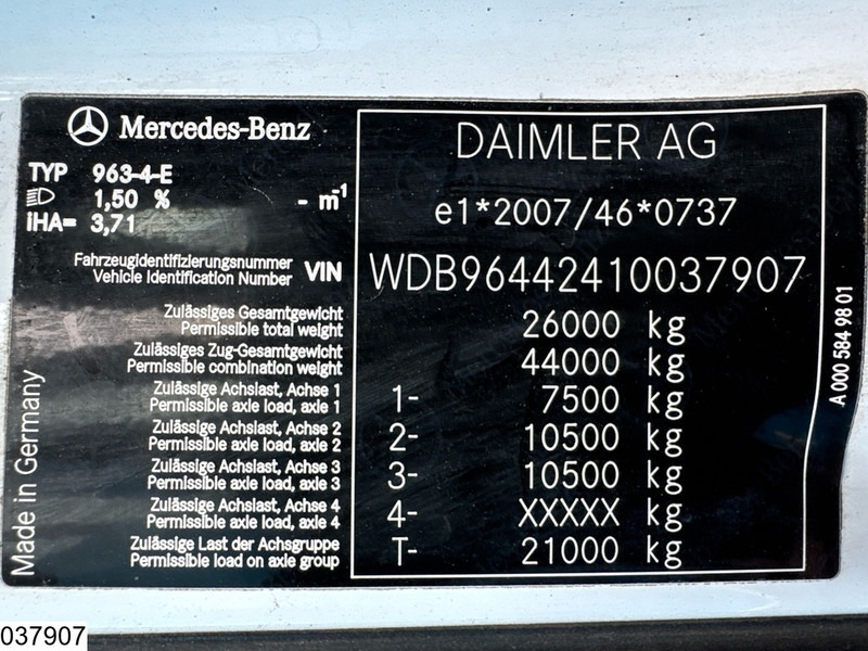 Tractor head Mercedes-Benz Arocs 2645 6X4, EURO 6, Retarder, Hydraulic: gambar 7 Tractor head Mercedes-Benz Arocs 2645 6X4, EURO 6, Retarder, Hydraulic: gambar 7
