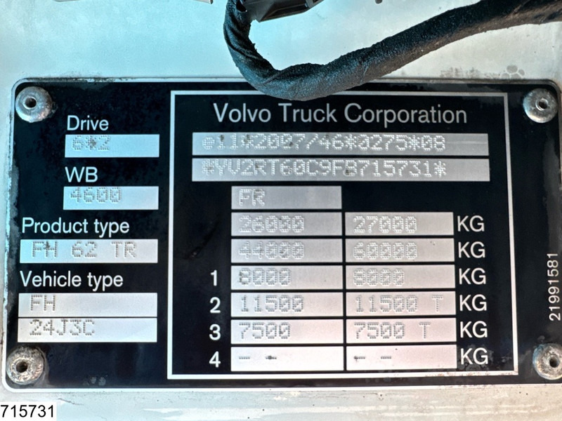 Volvo FH 540 6x2, EURO 6, Fassi, Dalby, Hydraulic - Hook lift, Truk derek: gambar 5 Volvo FH 540 6x2, EURO 6, Fassi, Dalby, Hydraulic - Hook lift, Truk derek: gambar 5