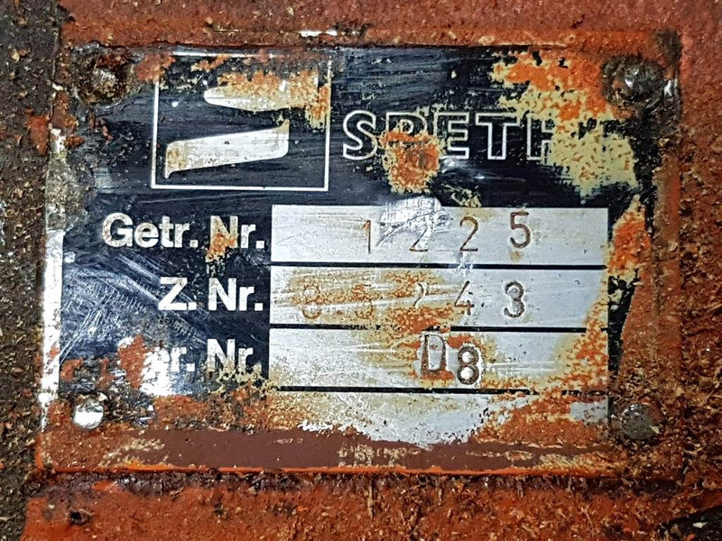 Poros dan bagian untuk Peralatan konstruksi Atlas 61B-Speth 1225/35243-Axle housing/Achskörper/As: gambar 8