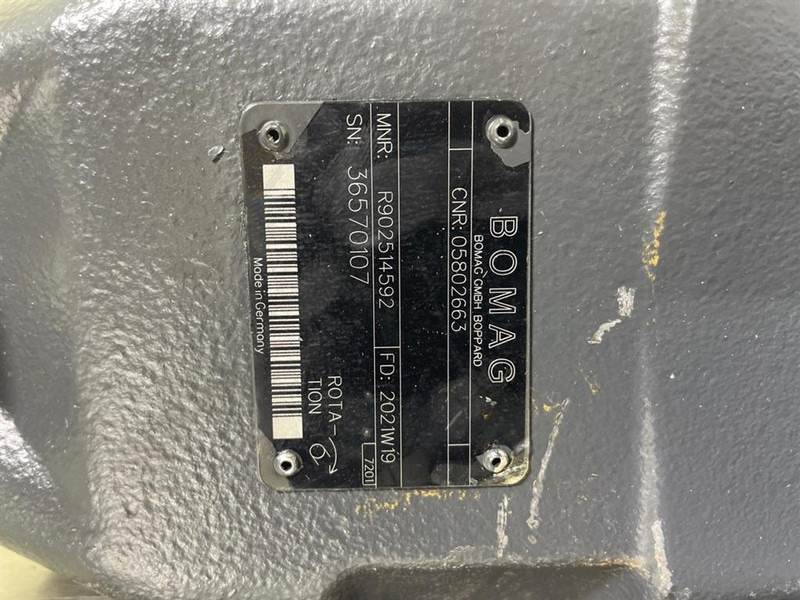 Hidrolika untuk Peralatan konstruksi baru Bomag 05802663-Rexroth A10VO45-Load sensing pump: gambar 8 Hidrolika untuk Peralatan konstruksi baru Bomag 05802663-Rexroth A10VO45-Load sensing pump: gambar 8