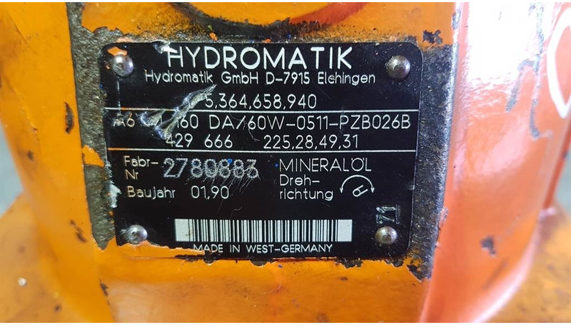 Hydromatik A6VM160DA/60W - Zettelmeyer ZL12 - Drive motor - Hidrolika: gambar 3 Hydromatik A6VM160DA/60W - Zettelmeyer ZL12 - Drive motor - Hidrolika: gambar 3