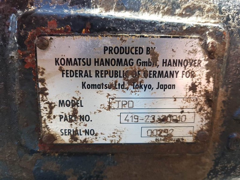 Komatsu TPD - WA320 - 5H Axle/Achse/As - Poros dan bagian untuk Peralatan konstruksi: gambar 5 Komatsu TPD - WA320 - 5H Axle/Achse/As - Poros dan bagian untuk Peralatan konstruksi: gambar 5
