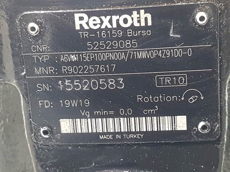 Manitou MLT630/730-52529085-A6VM115EP100PN00A-Drive motor - Hidrolika untuk Peralatan konstruksi: gambar 4 Manitou MLT630/730-52529085-A6VM115EP100PN00A-Drive motor - Hidrolika untuk Peralatan konstruksi: gambar 4