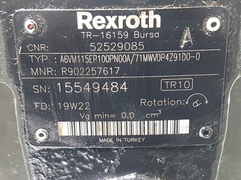 Manitou MLT630/730-Rexroth A6VM115EP100PN00A-Drive motor - Hidrolika untuk Peralatan konstruksi: gambar 4 Manitou MLT630/730-Rexroth A6VM115EP100PN00A-Drive motor - Hidrolika untuk Peralatan konstruksi: gambar 4