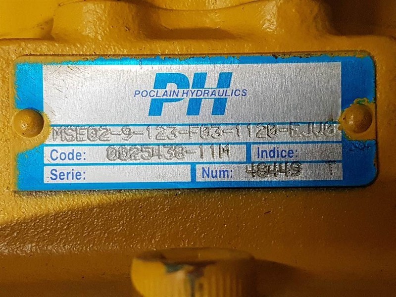 Hidrolika untuk Peralatan konstruksi Poclain MSE02-9-123-F03-Wheel motor/Radmotor: gambar 6