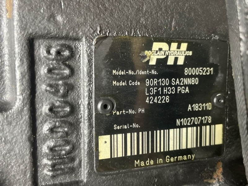Poclain -Sauer Danfoss 90R130SA2NN80-Drive pump/Fahrpumpe - Hidrolika untuk Peralatan konstruksi: gambar 4 Poclain -Sauer Danfoss 90R130SA2NN80-Drive pump/Fahrpumpe - Hidrolika untuk Peralatan konstruksi: gambar 4