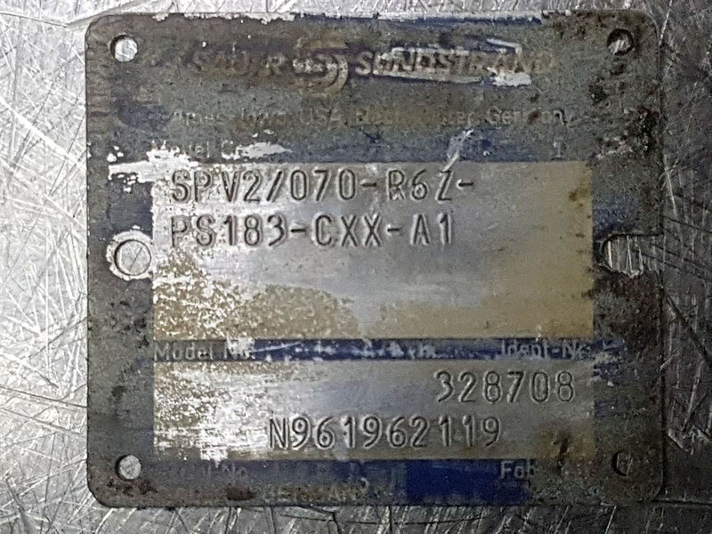 Sauer Sundstrand SPV2/070-R6Z-PS183-Drive pump/Fah - Hidrolika untuk Peralatan konstruksi: gambar 4 Sauer Sundstrand SPV2/070-R6Z-PS183-Drive pump/Fah - Hidrolika untuk Peralatan konstruksi: gambar 4