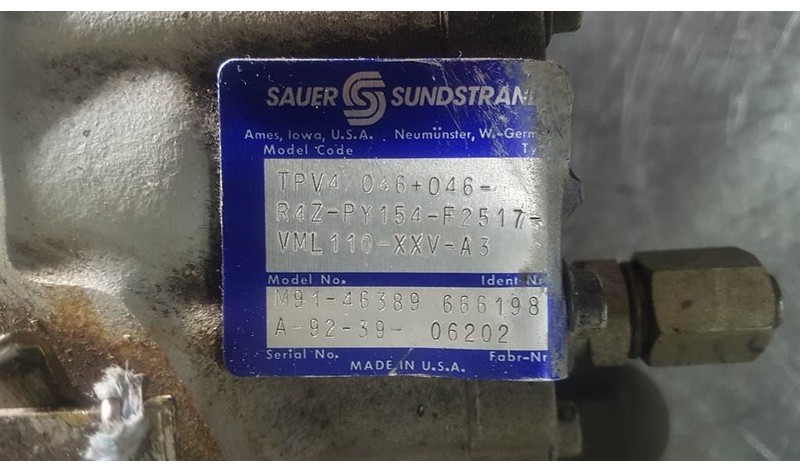 Sauer Sundstrand TPV4/046+046-R4Z - Drive pump - Hidrolika: gambar 3 Sauer Sundstrand TPV4/046+046-R4Z - Drive pump - Hidrolika: gambar 3