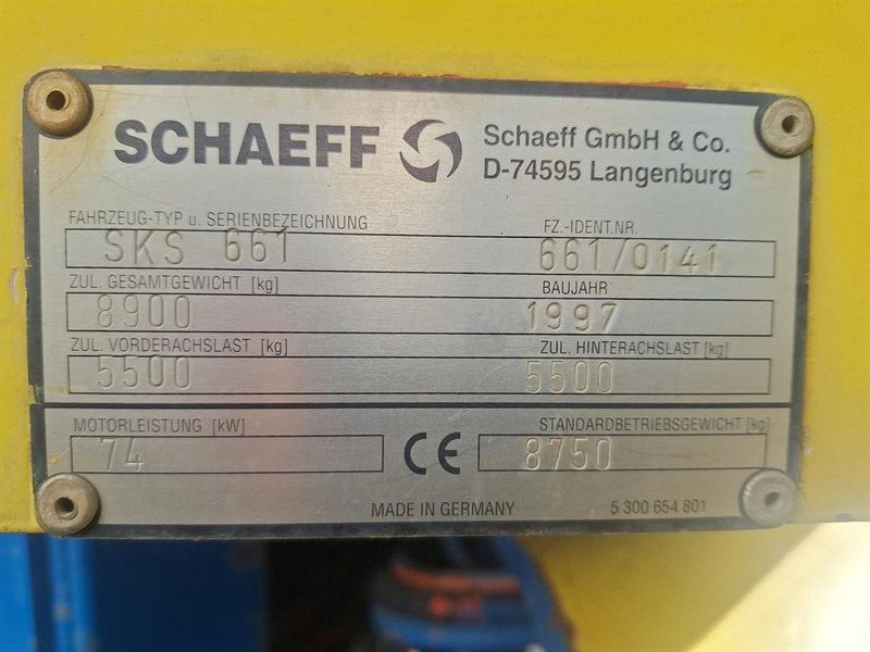 Schaeff SKS 661 - Wheel loader: gambar 4 Schaeff SKS 661 - Wheel loader: gambar 4