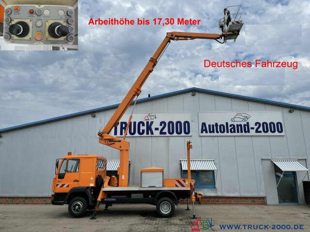 MAN 8.163 Ruthmann 17.3 m Arbeitshöhe 10 m seitlich - Platform udara yang dipasang di truk: gambar 1 MAN 8.163 Ruthmann 17.3 m Arbeitshöhe 10 m seitlich - Platform udara yang dipasang di truk: gambar 1