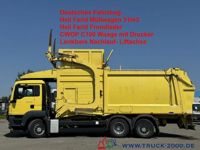 MAN TGS 26.360 Heil 31m3 Überkopf/ Frontlader Waage - Truk sampah: gambar 1 MAN TGS 26.360 Heil 31m3 Überkopf/ Frontlader Waage - Truk sampah: gambar 1