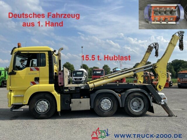 MAN TGS 26.400 6x2 Gergen Teleabsetzer+FB 15.5 t.NL - Truk skip loader: gambar 1 MAN TGS 26.400 6x2 Gergen Teleabsetzer+FB 15.5 t.NL - Truk skip loader: gambar 1