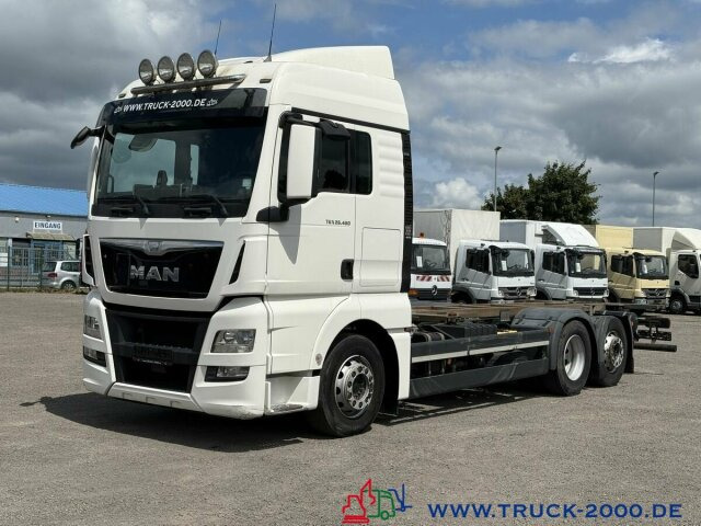 Pengangkut kontainer/ Container truck MAN TGX 26.480 XLX Haus Bett hydr Hub Multi Wechsler: gambar 11