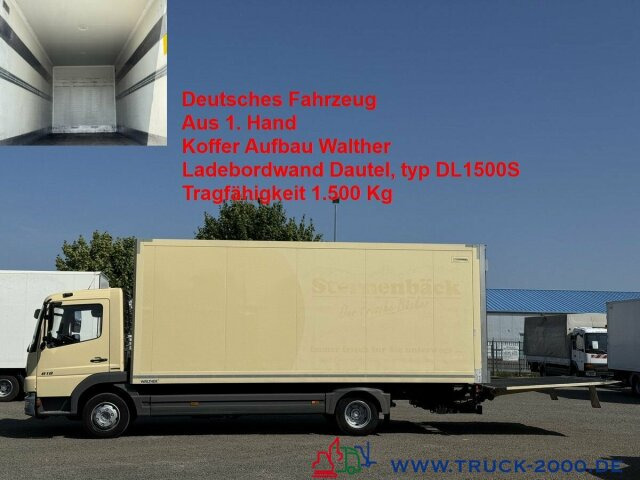 Mercedes-Benz Atego 818 Koffer Ladebordwand Dautel 1.500 Kg - Van box: gambar 1 Mercedes-Benz Atego 818 Koffer Ladebordwand Dautel 1.500 Kg - Van box: gambar 1