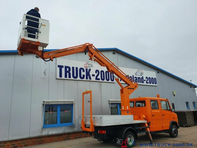 Platform udara yang dipasang di truk Mercedes-Benz Vario 614 Ruthmann 12m Arbeitsbühne 1000V Isol.: gambar 14