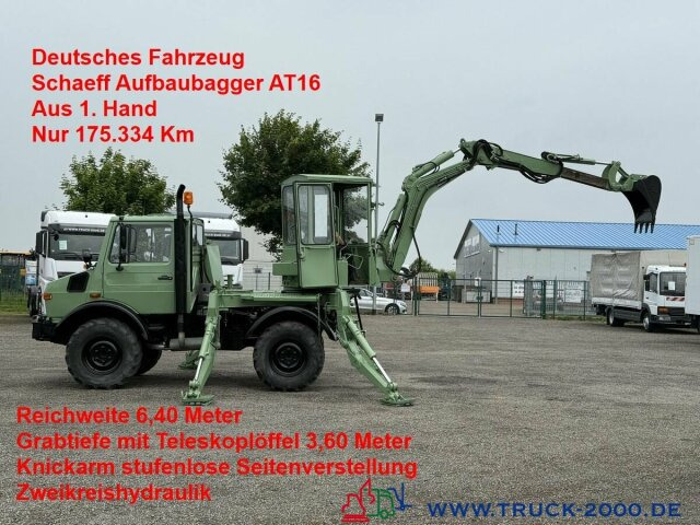 Unimog U427/10 Schaeff Mobilbagger AT 16 NUR 175 TKM - Ekskavator roda: gambar 1 Unimog U427/10 Schaeff Mobilbagger AT 16 NUR 175 TKM - Ekskavator roda: gambar 1