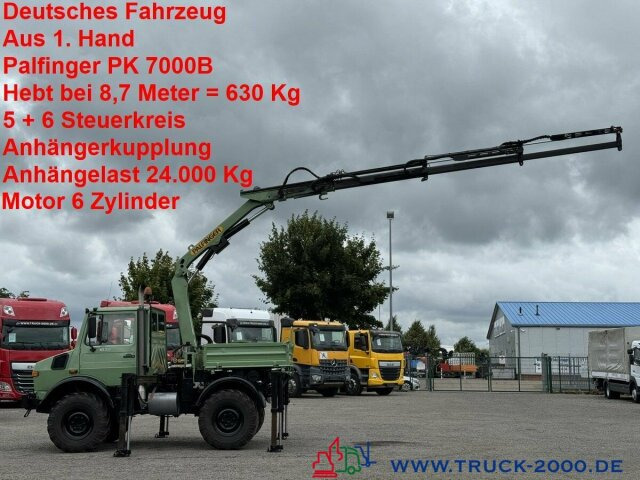 Unimog U 1400 Kran PK 7000B Kran 5+6 Steuerkreis + AHK - Van pengiriman: gambar 1 Unimog U 1400 Kran PK 7000B Kran 5+6 Steuerkreis + AHK - Van pengiriman: gambar 1