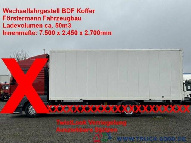 Wechselbrücke BDF Koffer Förstermann ca. 50 m3 - Tukar tubuh box: gambar 1 Wechselbrücke BDF Koffer Förstermann ca. 50 m3 - Tukar tubuh box: gambar 1
