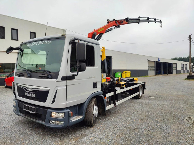 MAN TGL 12.250 Container + Palfinger PK5001 Remote - Hook lift, Truk derek: gambar 1 MAN TGL 12.250 Container + Palfinger PK5001 Remote - Hook lift, Truk derek: gambar 1