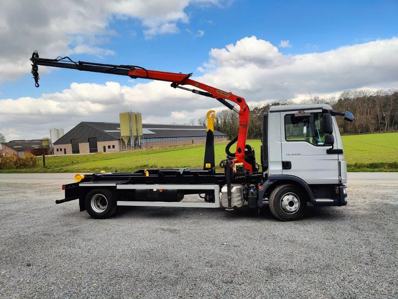 MAN TGL 12.250 Containersysteem Jimeca met kraan Palfinger PK4501 - Hook lift, Truk derek: gambar 4 MAN TGL 12.250 Containersysteem Jimeca met kraan Palfinger PK4501 - Hook lift, Truk derek: gambar 4