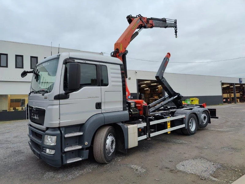 MAN TGS 26.320 Container Multilift + Kraan Palfinger PK16502 - Hook lift, Truk derek: gambar 1 MAN TGS 26.320 Container Multilift + Kraan Palfinger PK16502 - Hook lift, Truk derek: gambar 1