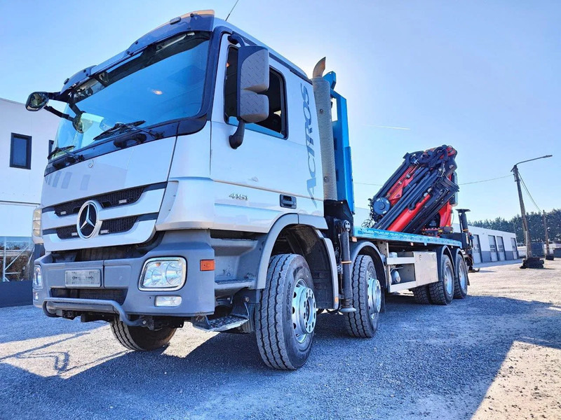 Mercedes-Benz Actros 4151 V8 8x4 roofcrane / dachdecker Palfinger PK78002 + Flyjib PJ170 - Truk flatbed, Truk derek: gambar 1 Mercedes-Benz Actros 4151 V8 8x4 roofcrane / dachdecker Palfinger PK78002 + Flyjib PJ170 - Truk flatbed, Truk derek: gambar 1