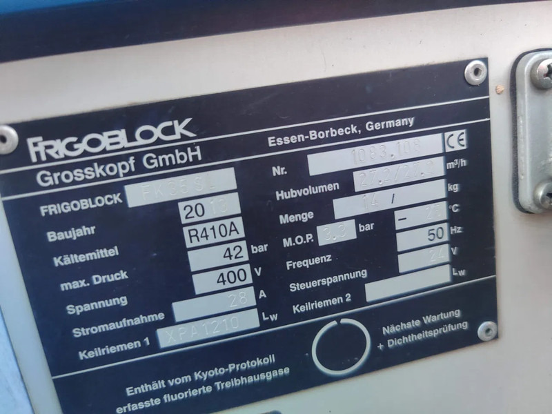 THERMO KING Frigoblock FK 35 SL - E Cooling unit / koelunit - Sistem pendingin: gambar 4 THERMO KING Frigoblock FK 35 SL - E Cooling unit / koelunit - Sistem pendingin: gambar 4