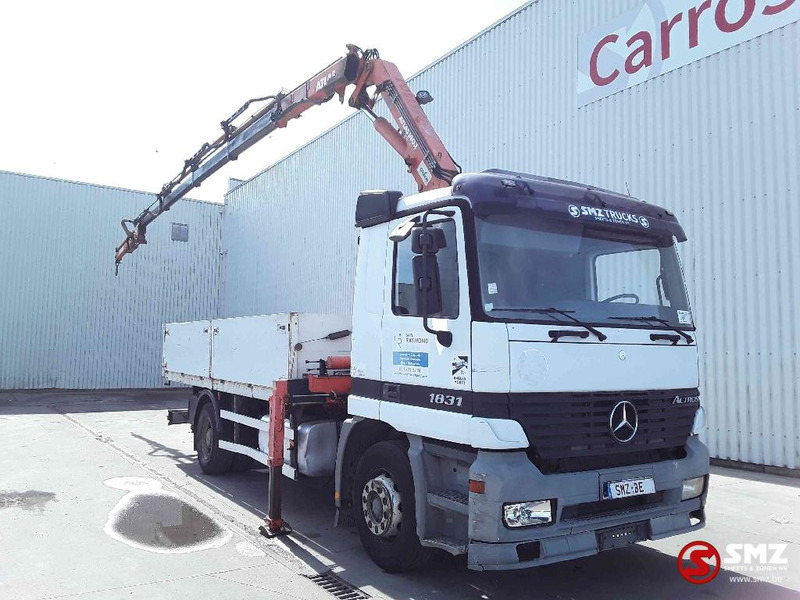Mercedes-Benz Actros 1831 Atlas Ak140.1A4+remote lames steel 165000km - Truk flatbed, Truk derek: gambar 1 Mercedes-Benz Actros 1831 Atlas Ak140.1A4+remote lames steel 165000km - Truk flatbed, Truk derek: gambar 1