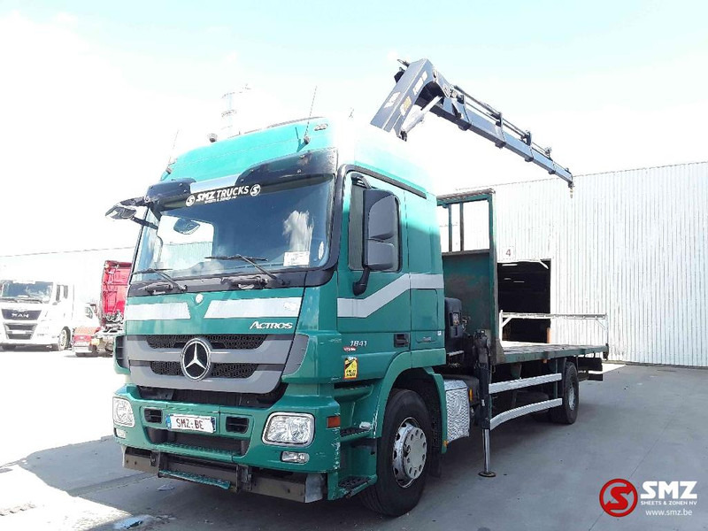 Mercedes-Benz Actros 1841 Hiab 188 bs_5 +remote - Truk flatbed, Truk derek: gambar 3 Mercedes-Benz Actros 1841 Hiab 188 bs_5 +remote - Truk flatbed, Truk derek: gambar 3