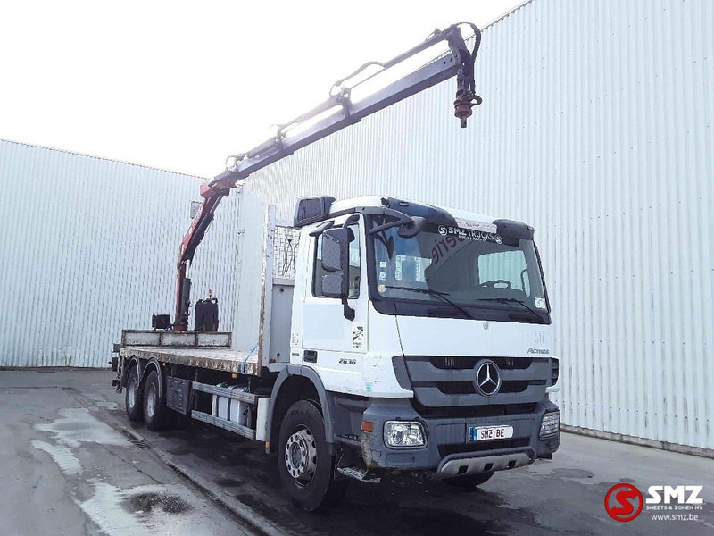 Mercedes-Benz Actros 2636 fassi f 155 full steeleps - Truk flatbed, Truk derek: gambar 1 Mercedes-Benz Actros 2636 fassi f 155 full steeleps - Truk flatbed, Truk derek: gambar 1