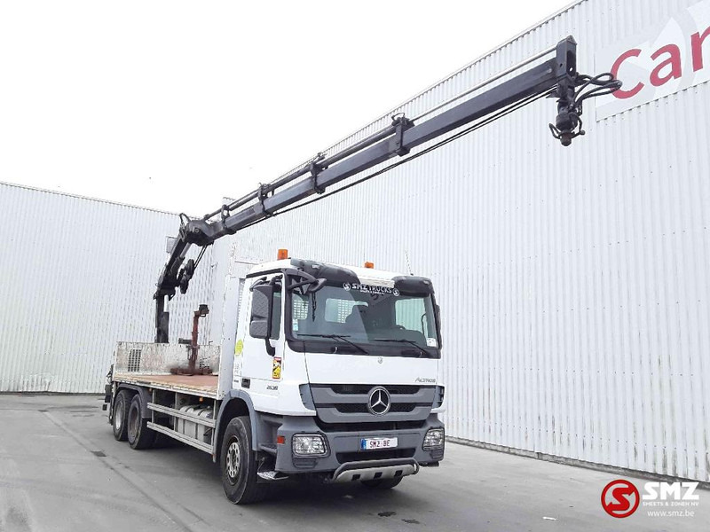Mercedes-Benz Actros 2636 hiab 166fs 4 remote - Truk flatbed, Truk derek: gambar 1 Mercedes-Benz Actros 2636 hiab 166fs 4 remote - Truk flatbed, Truk derek: gambar 1