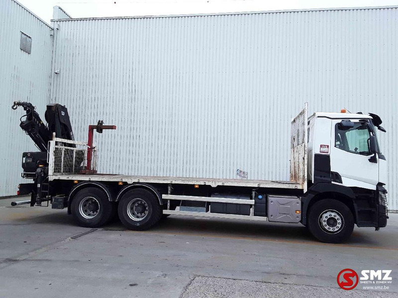 Renault C 380 hiab 188-3 remote - Truk flatbed, Truk derek: gambar 4 Renault C 380 hiab 188-3 remote - Truk flatbed, Truk derek: gambar 4