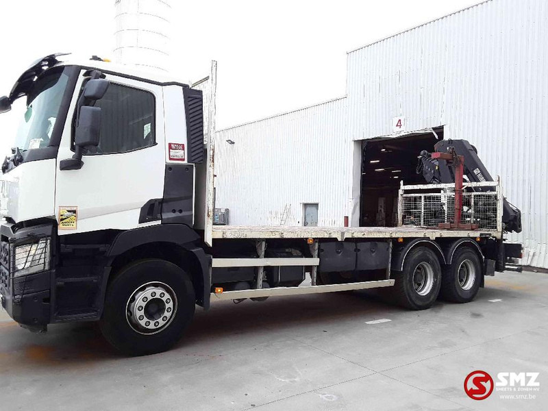 Renault C 380 hiab 188-3 remote - Truk flatbed, Truk derek: gambar 5 Renault C 380 hiab 188-3 remote - Truk flatbed, Truk derek: gambar 5