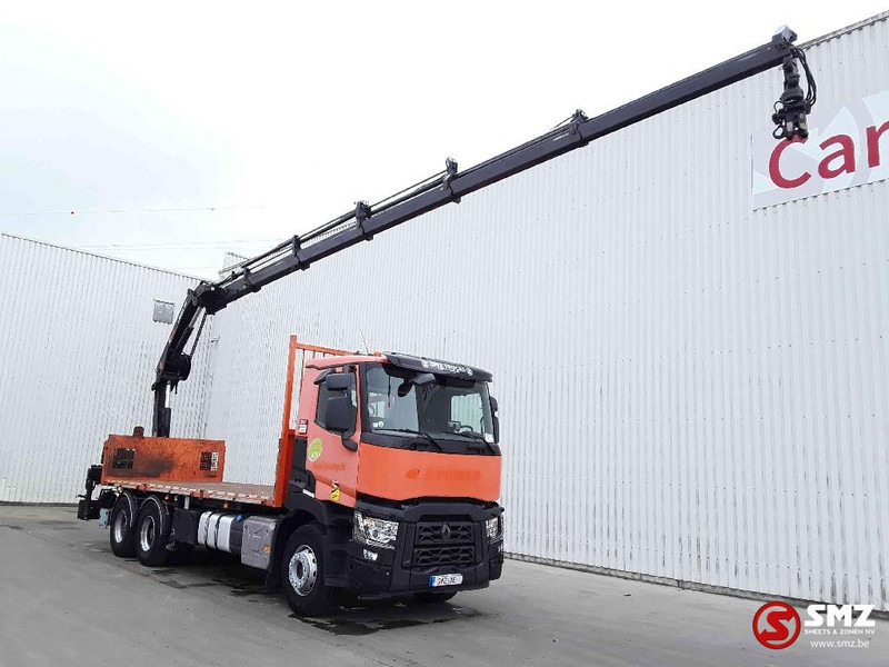 Renault C 430 Hiab 188_es 5+remote - Truk flatbed, Truk derek: gambar 1 Renault C 430 Hiab 188_es 5+remote - Truk flatbed, Truk derek: gambar 1