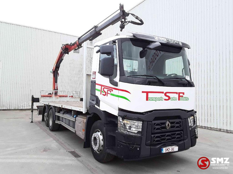 Renault C 430 palfinger pk 1001 remote - Truk flatbed, Truk derek: gambar 1 Renault C 430 palfinger pk 1001 remote - Truk flatbed, Truk derek: gambar 1