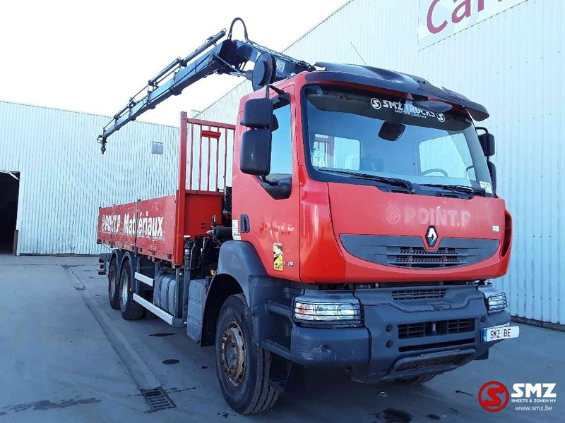 Renault Kerax 430 Hiab 166 E 4 remote - Truk flatbed, Truk derek: gambar 1 Renault Kerax 430 Hiab 166 E 4 remote - Truk flatbed, Truk derek: gambar 1