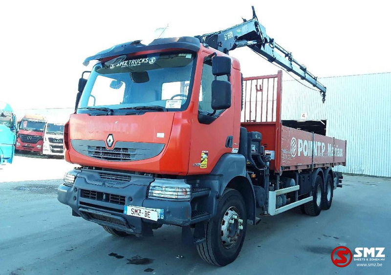 Renault Kerax 430 Hiab 166 E 4 remote - Truk flatbed, Truk derek: gambar 3 Renault Kerax 430 Hiab 166 E 4 remote - Truk flatbed, Truk derek: gambar 3