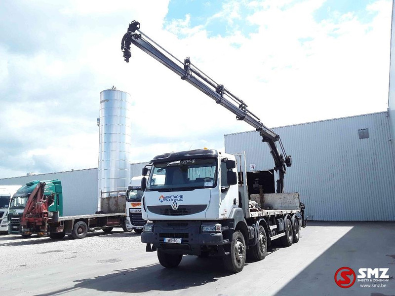 Renault Kerax 430 hiab 211 /4 +remote - Truk flatbed, Truk derek: gambar 3 Renault Kerax 430 hiab 211 /4 +remote - Truk flatbed, Truk derek: gambar 3