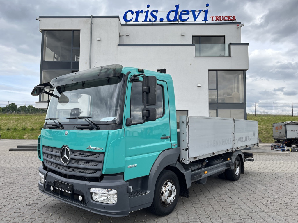 Mercedes-Benz Atego 823 4x2 AHK Hebezug Seilzug Brennholz - Van flatbed: gambar 1 Mercedes-Benz Atego 823 4x2 AHK Hebezug Seilzug Brennholz - Van flatbed: gambar 1