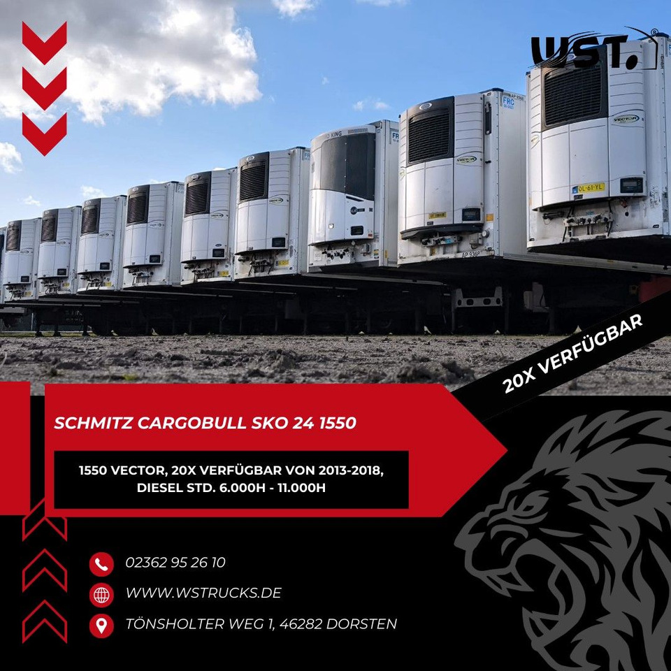 Schmitz Cargobull Kühlauflieger Blumenbreit Vector 1550 - Semi-trailer kotak tertutup: gambar 1 Schmitz Cargobull Kühlauflieger Blumenbreit Vector 1550 - Semi-trailer kotak tertutup: gambar 1