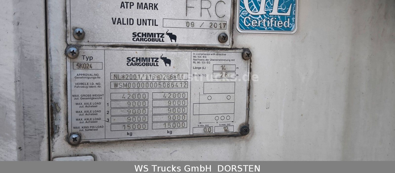 Schmitz Cargobull SKO 24 Kühlauflieger Vector 1850 MT, Bi-Temp - Semi-trailer kotak tertutup: gambar 4 Schmitz Cargobull SKO 24 Kühlauflieger Vector 1850 MT, Bi-Temp - Semi-trailer kotak tertutup: gambar 4