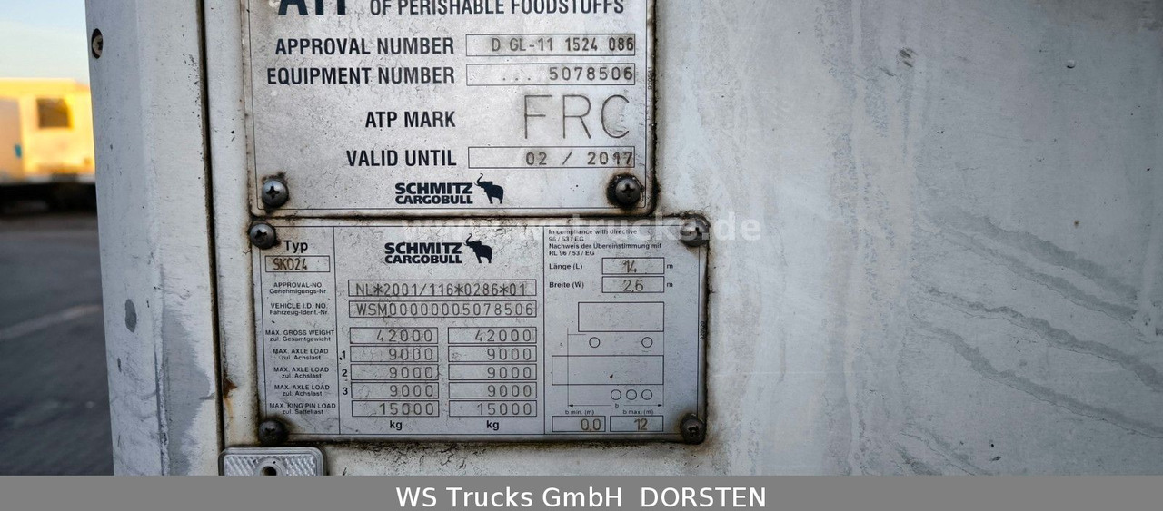 Schmitz Cargobull SKO 24 Kühlauflieger Vector 1850 MT, Bi-Temp - Semi-trailer kotak tertutup: gambar 4 Schmitz Cargobull SKO 24 Kühlauflieger Vector 1850 MT, Bi-Temp - Semi-trailer kotak tertutup: gambar 4