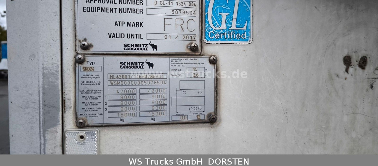 Schmitz Cargobull SKO 24 Kühlauflieger | Vector 1850 MT | LBW - Semi-trailer kotak tertutup: gambar 4 Schmitz Cargobull SKO 24 Kühlauflieger | Vector 1850 MT | LBW - Semi-trailer kotak tertutup: gambar 4