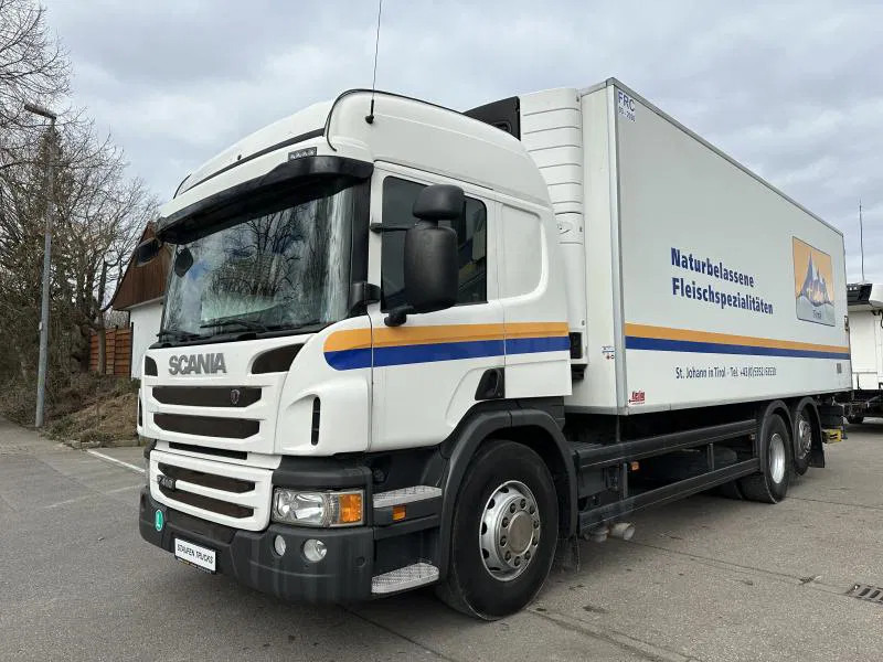 Scania P410 6x2 Fleisch LKW Rohrbahnen Vector 1550 - Truk berpendingin: gambar 1 Scania P410 6x2 Fleisch LKW Rohrbahnen Vector 1550 - Truk berpendingin: gambar 1